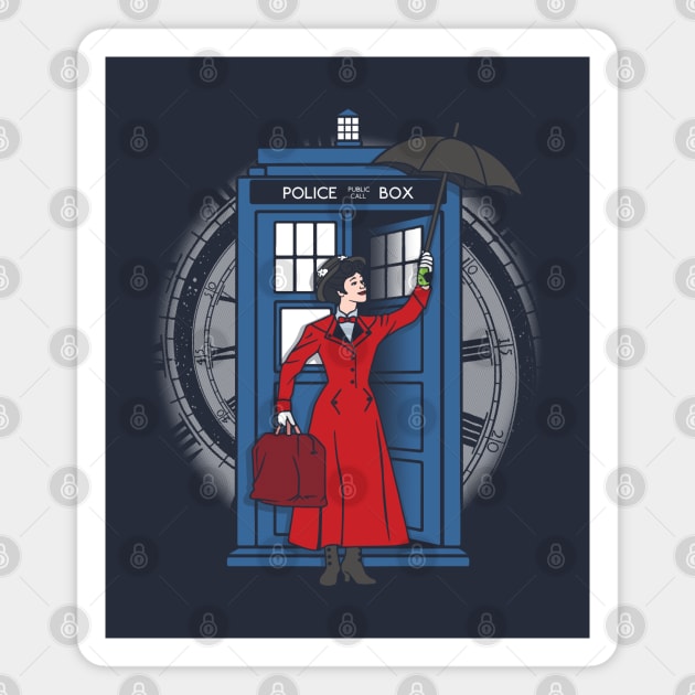 Time Lady Magnet by TrulyMadlyGeekly